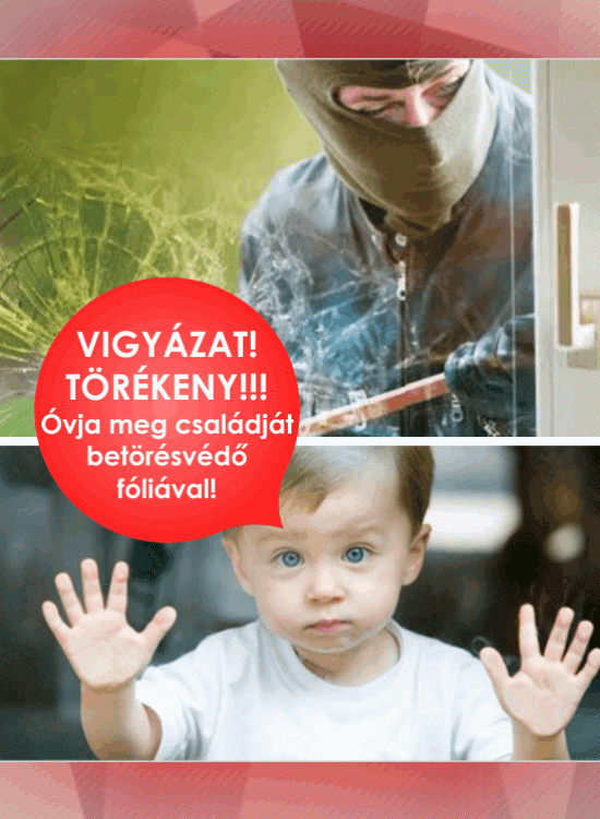 Betörésvédelmi biztonsági ablaküveg fólia